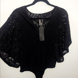 BCBG lace top size M